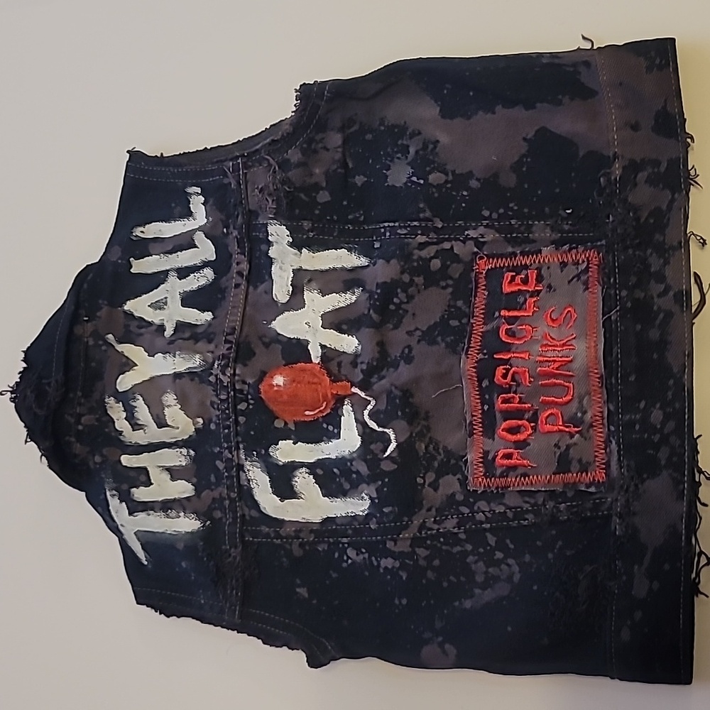 Black Denim Cuatom Vest